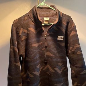 Blue North Face Quarter Zip Medium